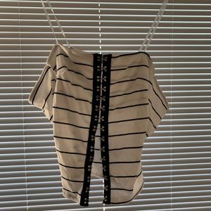 Charlotte Russe Off the Shoulder Top Size Small